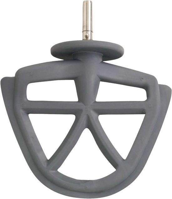 Flexibele Mixer - Keuken Accessoire - Beslag Maken - Scrapt Komwanden - 15 x 7 x 18.2 cm - Grijs van Merkloos