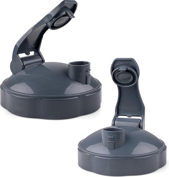 Flip Top To-Go-Deksel - 2Stuks - Hersluitbare Bekerdeksels - Vervangende Onderdelen Geschikt Voor 600w En 900w Nutribullet Blender 32/24/18oz-Bekers Bekerdeksels - Met Rubberen Pakking - Zegel - Voor Onderweg - 10x10x5cm van Nutribullet