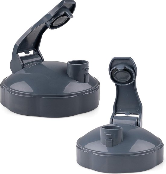 Flip Top To-Go-Deksel - 2Stuks - Hersluitbare Bekerdeksels - Vervangende Onderdelen Geschikt Voor 600w En 900w Nutribullet Blender 32/24/18oz-Bekers Bekerdeksels - Met Rubberen Pakking - Zegel - Voor Onderweg van Nutribullet
