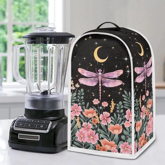 Floral Print Keuken Blender Hoes voor Stofbescherming, Vlekbestendig en Geschikt voor Mixers en Koffiemakers
