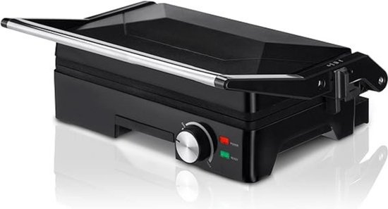 Florixa® Contactgrill Met Uitneembare Platen - Contactgrill - Multi Grill - Zwart - 31cm x 16cm x 36cm