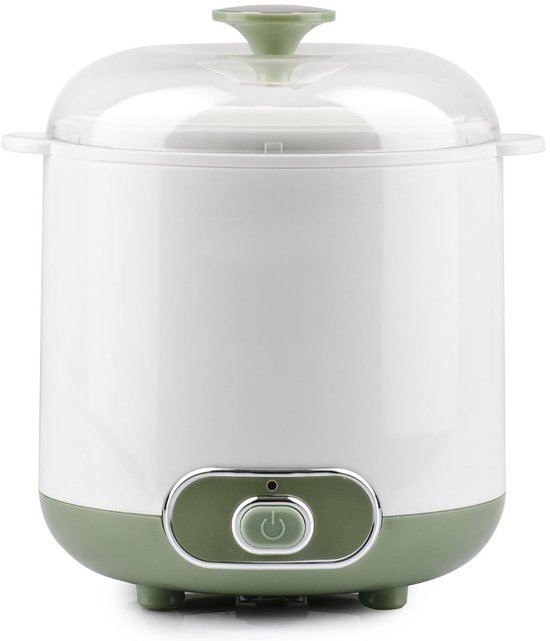 Florixa® Yoghurtmaker - Citruspers - Ijsmachine - Wit/Groen - 19cm x 17cm x 22cm van Merkloos
