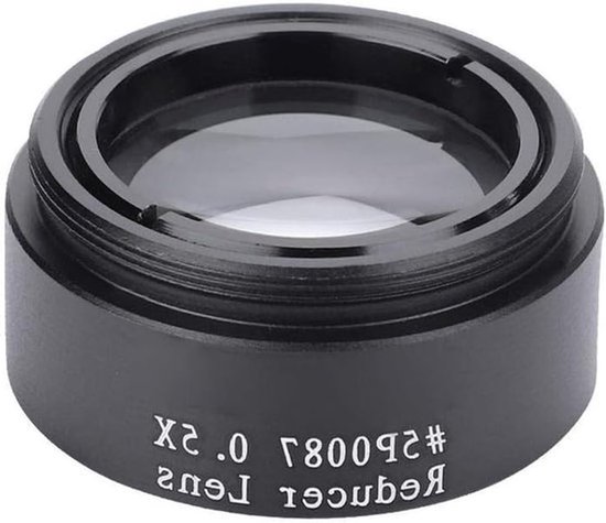 Focale reducer 0,5x voor telescopen, 1,25 inch multi-coated, M28,5 x 0,6 draad voor fotografie en observatie van telescoopoculairs