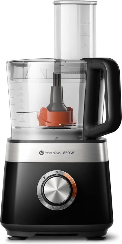 Foodprocessor - Elektrische Groentesnijder Multifunctioneel - Vleesmolen - Gehaktmolen - RVS - Top Kwaliteit - Zwart van Merkloos