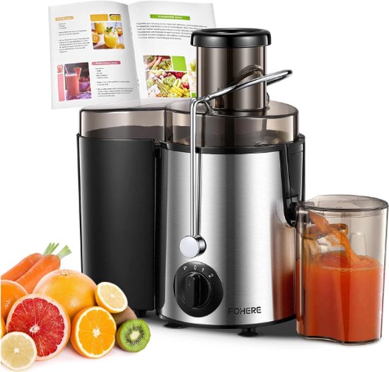 FORHERE® Slowjuicer - Sappen Maker - Sapcentrifuge - Slow Juicer - Sap Centrifuge - Sapcentrifuge Groenten En Fruit - Sapcentrifuge - Slowjuicer Recepten Boek van FORHERE®