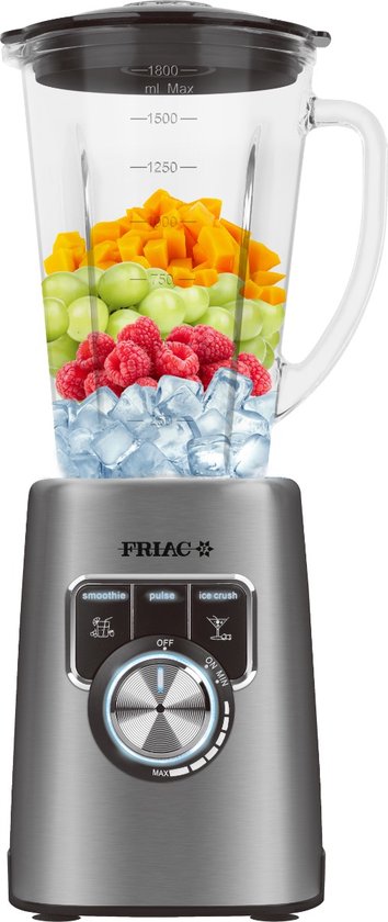 Friac BL1800DI Blender 1200W 1,8L Ice crush functie van Merkloos