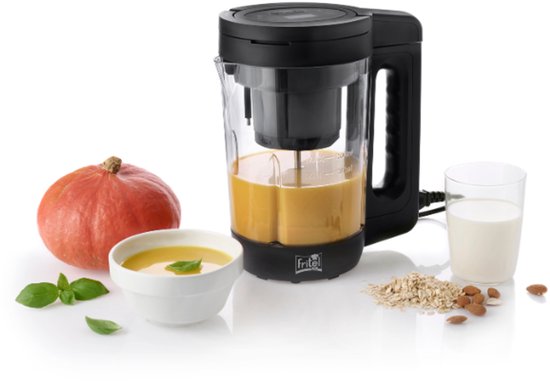 FRITEL SMM 4980 Soup & Milk Maker – Soepmaker en Plantaardige Melkmaker 2-in-1 – 1,6L – Melk, Smoothies & Soep – BPA-vrije Tritan Kan – Zwart