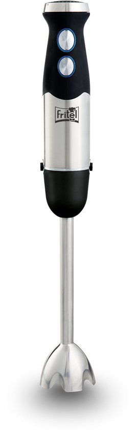 FRITEL Staafmixer HB 2870 - Staafmixerset / Handblender met accessoires - 25cm - 800W - 6 Messen - 2 Snelheden + Hakmolen + Maatbeker + 2 Kloppers van Fritel