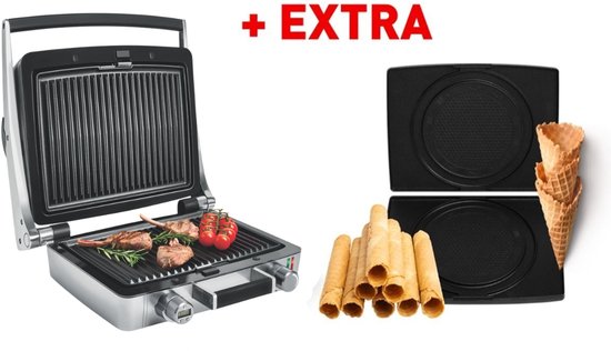 FRITEL Wafelijzer - WaffleTastic® CW 3628 + kiepertjesplaten - PFAS vrij - Grill - Combi Deal van Fritel