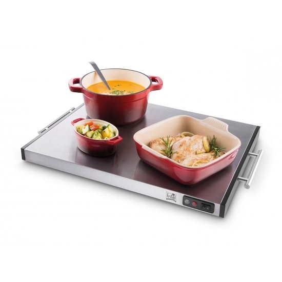 FRITEL Warmhoudplaat WT 3498 XXL - Rechaud / Warmteplaat - 54x41 cm - 1400W - Snoerloos