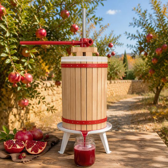 Froadp Handmatige Fruitpers - Handmatige Wijnpers - Sappers - Incl. Persdoek &Drukplaat - voor vers fruit, familiebijeenkomsten,Wijnmaken - 30L van froadp