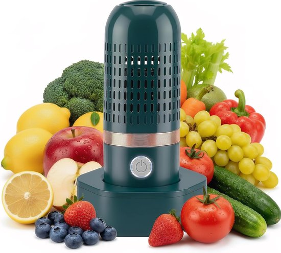 Fruit- en groentereiniger - Capsulevormig reinigingsapparaat - met OH-ionzuiveringstechnologie - waterdicht en snoerloos - 1 stuk(groente)