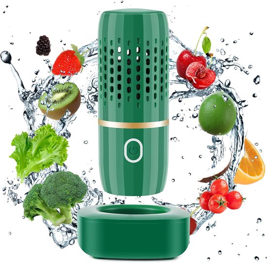 Fruit en Groentereiniger - Groente Reinigen - Pesticiden Reiniger - Groentewasmachine - Zuiveringstechnologie - Verwijdert Pesticiden - Draagbare - Voor Het Reinigen Van Groenten, Granen, Rijst, Vlees en Zeevruchten