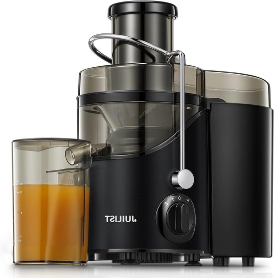 Fruit Groente Pers - Sapcentrifuge - Gezonde Drankjes Maken - Stille Motor - 450 ml Capaciteit - Zwart