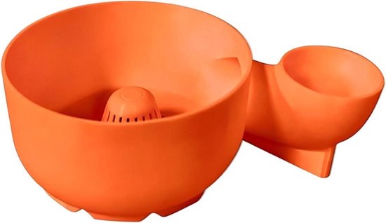 Fruit Spinner - Bessen Waskom - Keuken Voorbereiding - 4-in-1 Multifunctioneel - 20 x 13.5 x 7.5 cm - Oranje
