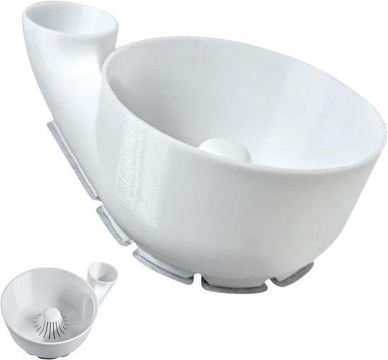 Fruit Wasser - Groente Sla Spinner - Maaltijd Voorbereiding - Waterbesparend - 23 cm - Wit van Merkloos