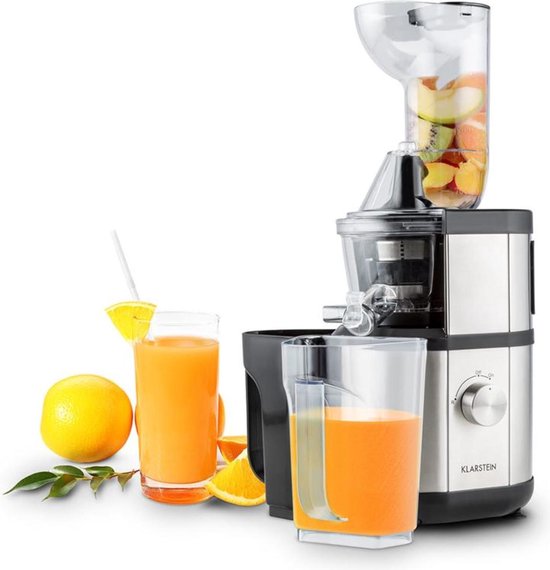 Fruitberry sapcentrifuge slow juicer 400 watt 60 rpm Ø 8,5 cm bevat geen BPA van Fruitberry