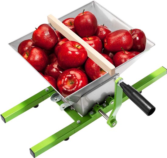 Fruitmolen - Fruitpers - Hakmolen voor het snijden van bessen en fruit - Roestvrij staal - 7L