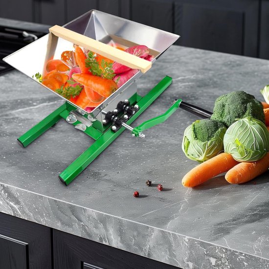 Fruitmolen - Sapcentrifuge - Sap Maken - Handmatige Bediening - 7 Liter Trechter - Groen