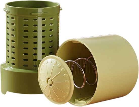 Fruitpers Squeezer - Handmatige Pers - Sap Maken - Efficiënte Extractie - 16x12x16 cm - Groen
