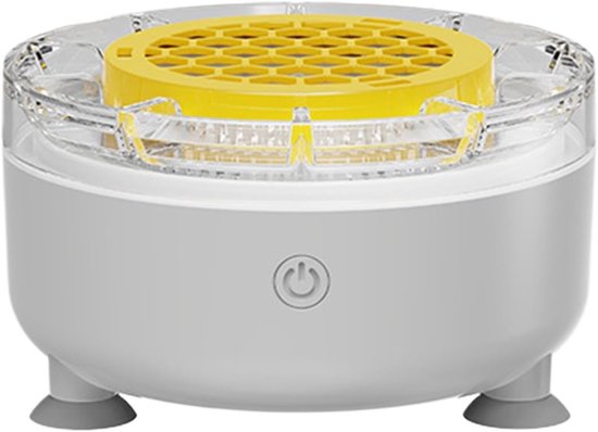 Fruitwringer Kom - Draadloze Slacentrifuge - Keuken Voorbereiding - Roterende Reiniging - 4 Liter Capaciteit - Wit