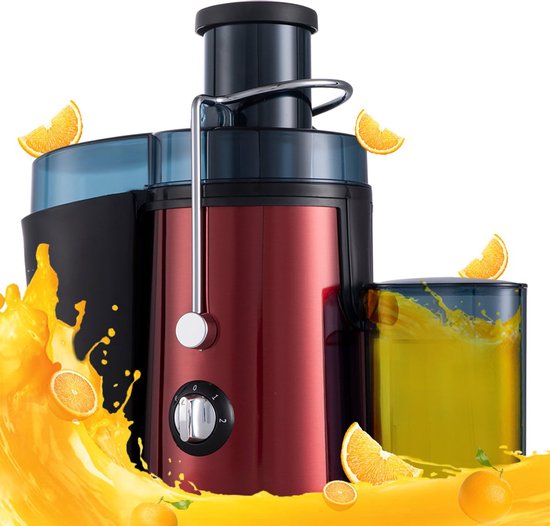 Fuegobird L811 snelle sapcentrifuge - Power Juicer - RVS - 400watt - Rood van Merkloos