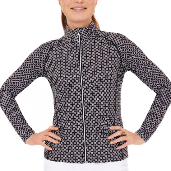 Func Factory dames Longsleeve full zip Sheila zwart maat 40 van Func Factory