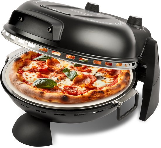 G3 Ferrari Delizia Anniversary - Pizzaoven - 400°C - Uitneembare Pizzasteen Ø31 cm - 1200W - Zwart