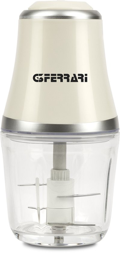 G3 Ferrari Vetromix – Hakmolen 500W – 500ml Glazen Kom – 2 Snelheden – RVS Messen – Veiligheidssysteem – Compacte Elektrische Chopper