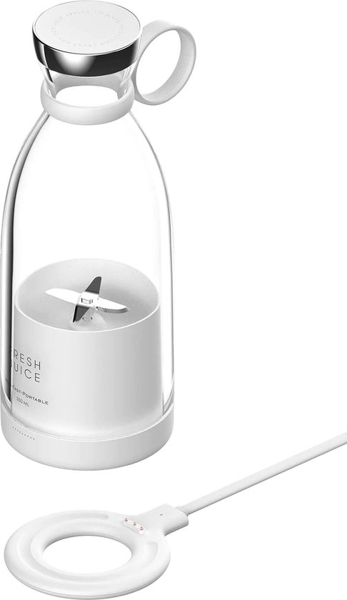 Gadgetly Oplaadbare Blender - Blender To Go - Draagbare Blender - Shakebeker Met Mixer - Shaker - Shake Beker - Shakes - Mini Blender - Smootie Maker - Smoothie Mixer - Portable - Draadloos