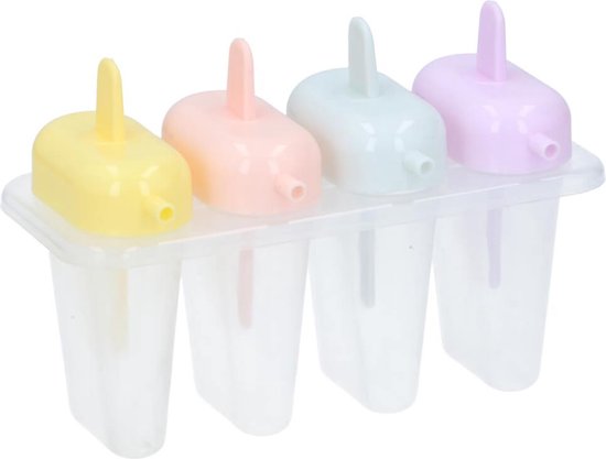 Gadgetpoint - Ijslolly Maker - Lolly - Ijs Vorm voor 4 ijsjes - Lollymaker van GAD