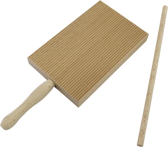 Garganelli Gereedschap - Pastamaker Hout - Verse Pasta Maken - Handmatig Eenvoudig - 33x50 cm 1.2 cm - Bruin