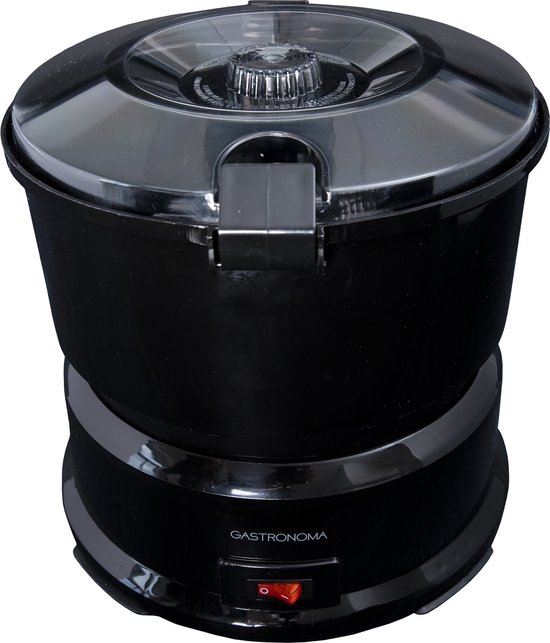 Gastronoma Elektrische Aardappelschiller - 85W - Aardappelschrapmachine met slacentrifuge - 18220001 - Zwart van Gastronoma