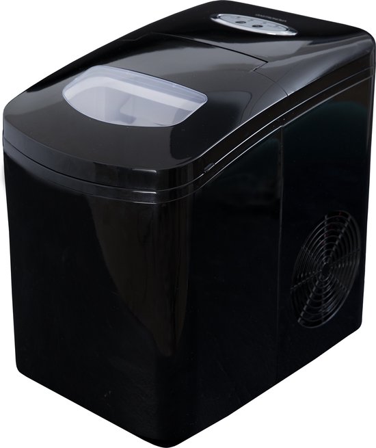 Gastronoma IJsblokjesmachine - 1,7L - IJsblokmaker met IJsschep - 9 ijsblokjes in 10 min - 18620001 - Zwart van Gastronoma