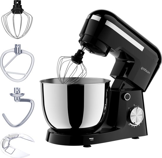 Gatson 1500W Keukenmachine - 12 Snelheden - 5L Mengkom - Dubbele Handvat - Keukenrobot - Keukenmixer - Foodprocessor van Gatson