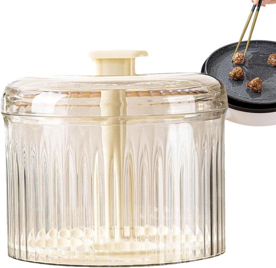 Gehaktbal Maker - Keuken Gadget - Eten Bereiden - Maakt 5 tegelijk - 14.9 cm - Translucent