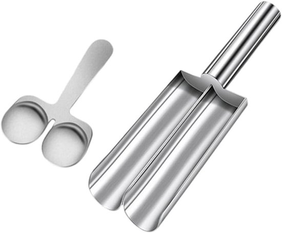 Gehaktbal Maker Tool met schraper in 304 roestvrij staal, voor rundvlees, kip en groenteballen, ontworpen om de bereiding te versnellen en het opruimen te vereenvoudigen ，22.5×6.2cm