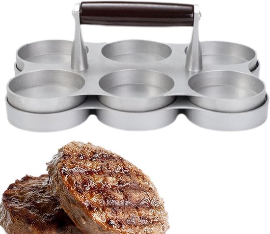 Gehaktbalmenmaker - Hamburgerpers Vleespers, Vleespasteitjesmaker, Burger Patty Vleesmaker, Meat Patty Hamburger Press Burger Maker voor keuken, picknick, reizen, barbecue van Merkloos