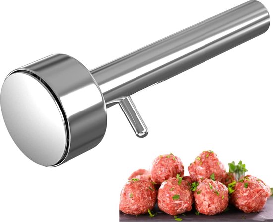 Gehaktbalmenmaker - Roestvrijstalen Falafelschop, duurzame Falafelmaker-schep, nauwkeurige portie Falafellepels voor perfecte Falafelballen, veelzijdige keukenhulp van Pnrskter