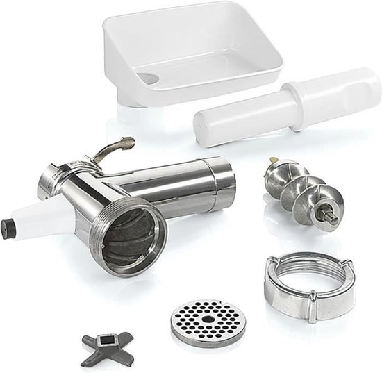 Gehaktmolenaccessoire - BOSCH - MUZS2FWW - Wit - Gesatineerd staal