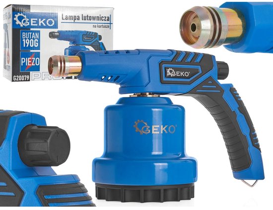 GEKO Soldeerbrander - Piezo-ontsteking - Metalen behuizing - Ergonomisch - Windbescherming van GEKO