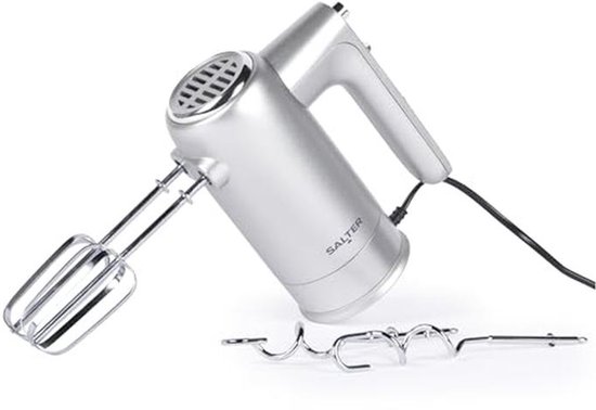 Gemakkelijke Handmixer met Opruimbasis - Elektrische Bakklopper, Mixhaken en Deeghaken, 5 Snelheden met Turbo Functie