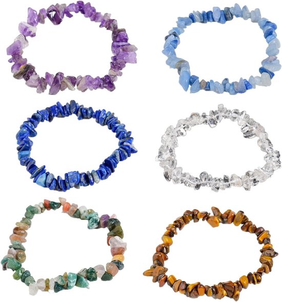 Geneeskrachtige Chakra Armband van Hoogwaardige Edelstenen, Perfect voor Dagelijks Gebruik en Cadeaus, Natuurlijke Kristallen en Spirituele Energie