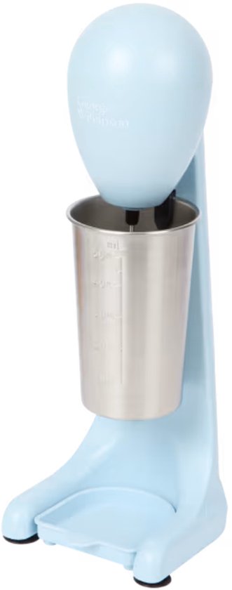 George Wilkinson milkshakemaker Blauw - 2 snelheidsstanden Roestvrijstalen beker van 500 ml - Keukenmixer