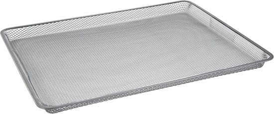 Geperforeerde Bakplaat - Bakplaat met laag - Professioneel bakken - Gelijkmatig garen - 44 x 33 cm - Zwart