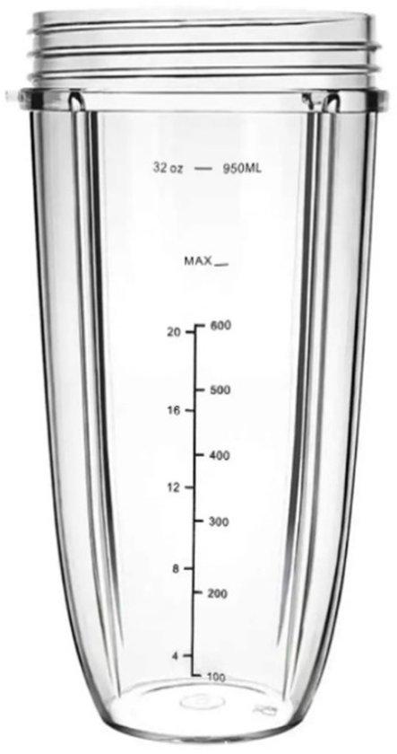 Geschikt voor 600W en 900W NutriBullet blenders NB32 maatbeker van Merkloos