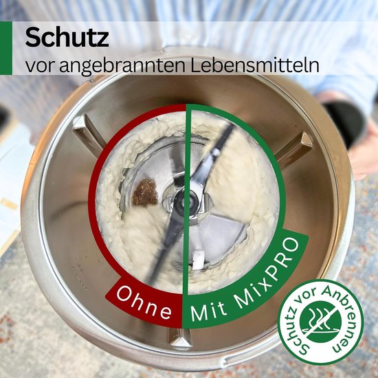 Geschikt voor Assistant Savoureux MixPRO, het 2-in-1 accessoire Geschikt voor Thermomix TM5 & TM6, Verbrandingbescherming en schuimcrème maken met volledige eenvoud en succes van Wundermix