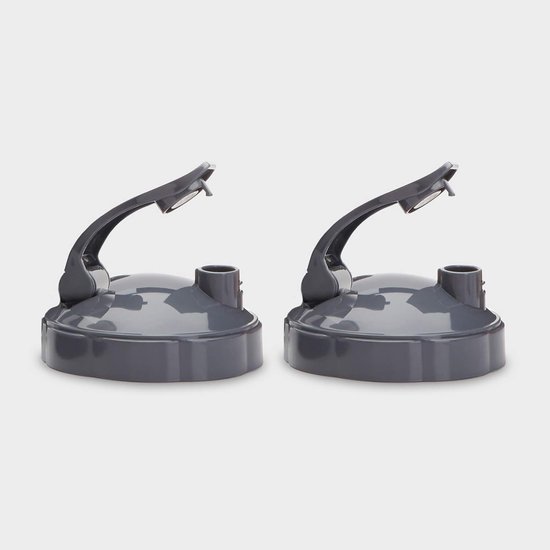 Geschikt voor NutriBullet Flip-Top To-Go-hoezen (set van 2), grijs, 0,25 lb van Merkloos