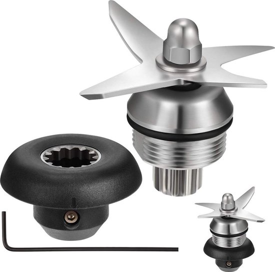 Geschikt voor Vita-Mix mixer 2-delige waaierconstructie, 4-blads, droog-/natijswaaierconstructie, Geschikt voor Vitamix 5200 serie. van Waring