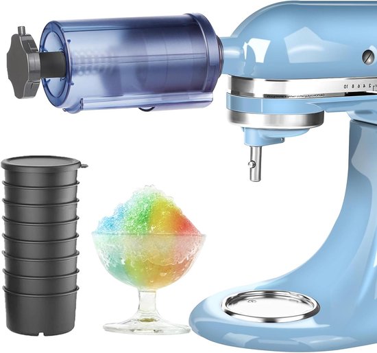 Geschoren ijs opzetstuk - IJsmachine ijsbreker - Desserts maken - Multifunctionele mixerbevestiging - 304 x 214 x 10 cm - Grijs van Merkloos